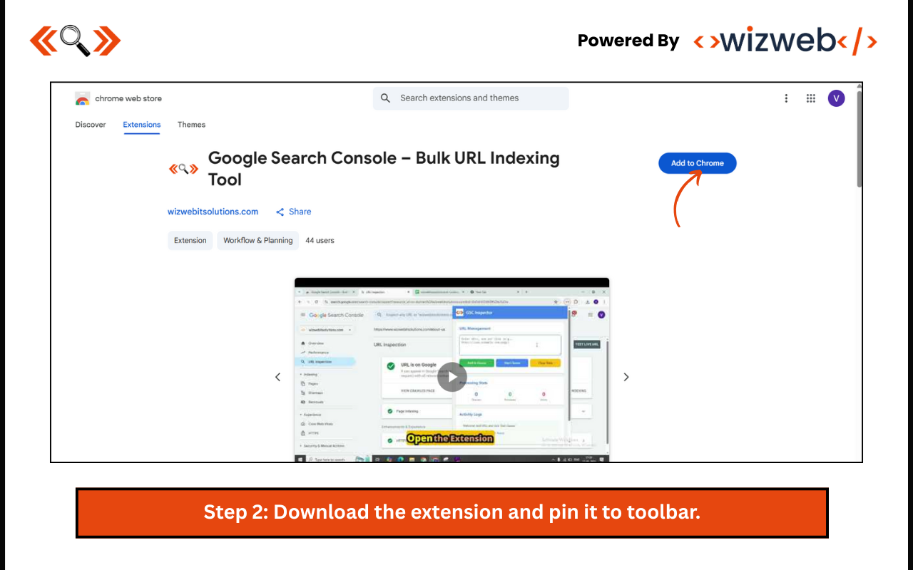 Google search console - Bulk URL Indexing Tool
